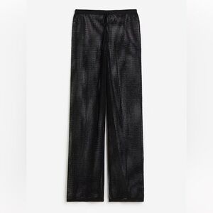 H&M Black Crochet Beach Pants